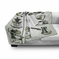 thumbnail image 3 of Coffee Soft Flannel Fleece Throw Blanket, Brewing Equipment Doodle Sketch Grinder French Press Plastic Cup Scoop Vintage, Cozy Plush for Indoor and Outdoor Use, 50" x 70", Black Yellow, by Ambesonne, 3 of 6