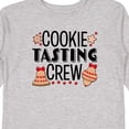 thumbnail image 4 of Inktastic Christmas Cookie Tasting Crew with Holiday Cookies Boys or Girls Long Sleeve Toddler T-Shirt, 4 of 5