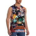 thumbnail image 2 of My Hero Academia Mha Boku Men's Tank Top Lightweight Summer Sleeveless Tee Shirt Muscle Tank Tops Workout T-Shirts Casual Athletic Undershirts, 2 of 7