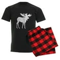 thumbnail image 6 of CafePress - Moose Silhouette Pajamas - Men's Dark Loose Fit Cotton Pajama Set, 6 of 7