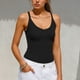 thumbnail image 2 of TaTaai Women's Casual Ribbed Tank Top V-Neck Sleeveless Solid Color Knit Vest Soft Stretchy Lightweight Spring Summer Daily Beach Wear Gift, 2 of 6