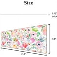 thumbnail image 5 of Desk Pad Protector,Mouse Pad with Non-Slip Rubber Base,Textured & Waterproof Mousepad with Stitched Edges,Large Desk mats for Computers,Laptop,Gaming,Office & Home,31.5 x 11.8 in,Colorful Flowers, 5 of 6