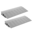 thumbnail image 5 of QIFULL 2Pcs Grey Plastic Robot Vacuum Ramp Mat with Slip Resistant Surface for Indoor Thresholds and Doorways, 5 of 8