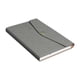 thumbnail image 2 of Cuaderno de cuero sintético Diario A5 128 hojas Papel blanco grueso • Anillos metálicos de carpeta • Cubierta con hebilla con parche • Planificador de escritura de viajes para oficinas de negocios, 2 of 6