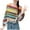 1-1-Beige, variant on SELONE 3/4 Sleeve Cardigan Sweaters for Women Regular Cardigans Without Hoodie Striped Lightweight Beach Vacation Wear Coffee One Size