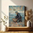 thumbnail image 6 of Girl in Front of Huge Wave Canvas Print, Wall Art for Living Room Bedroom Office Hotel Cafe Hallway, 6 of 8