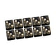 thumbnail image 4 of Paquete de 10 dados de seis caras, juguetes de barra opacos D6 de 16 mm para juegos de mesa de rol y matemáticas. Dorado, 4 of 6