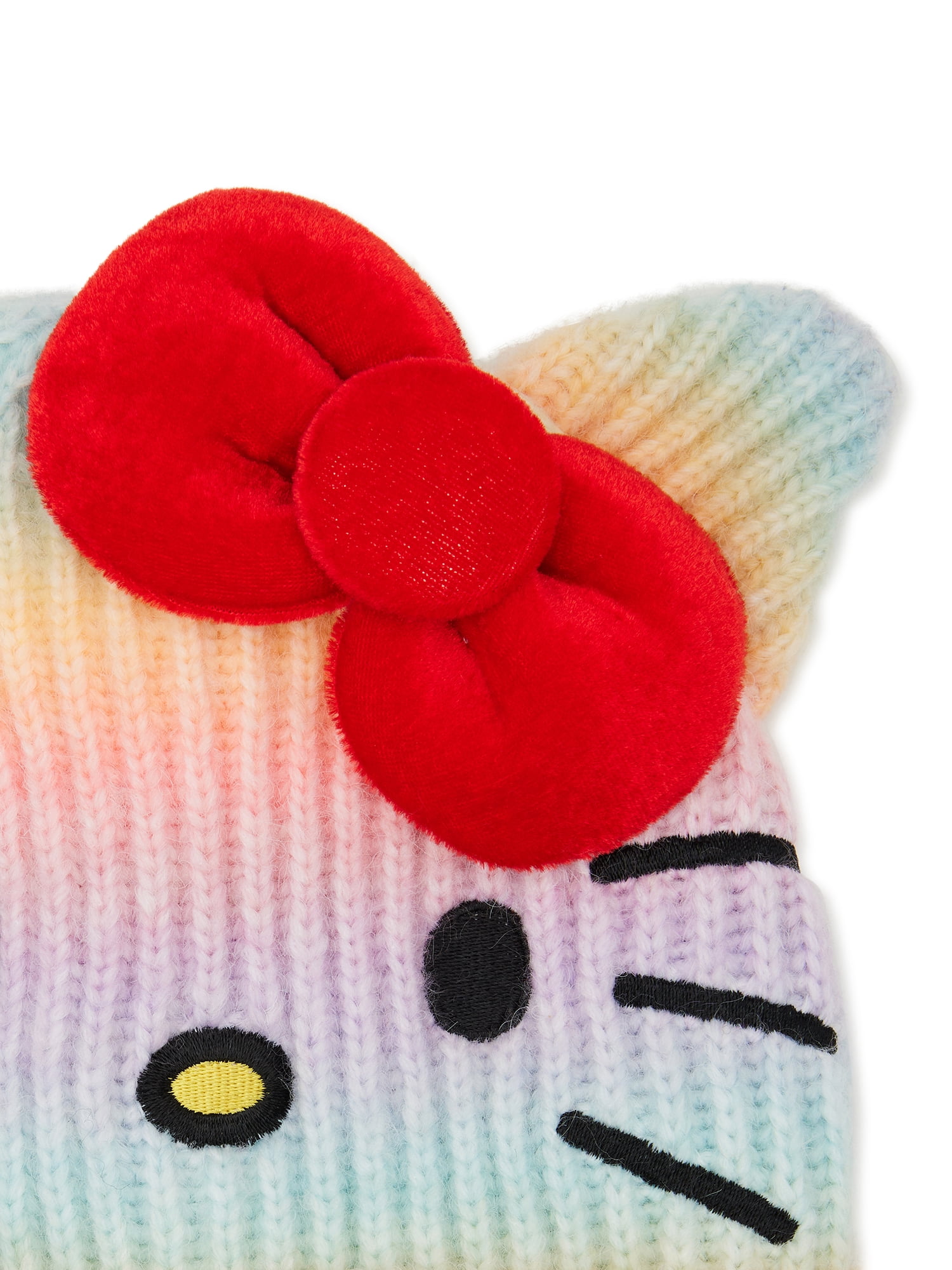 Sanrio Hello Kitty Rib Knit Beanie Multicolor