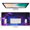 thumbnail image 2 of Extended Large Mouse Pad XXL Gaming Mousepad . x . Big Computer Keyboard Desk Pad Mouse Mat with Stitched Edges and Base for Office Gaming Marble, 2 of 7