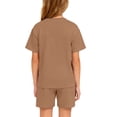 thumbnail image 3 of Grblisyd First Day of School Boys Girls Outfits Size 10-12 Cute Letter Print Top & Elastic Waist Shorts Clothing Set, 3 of 4