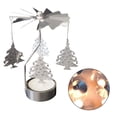 thumbnail image 4 of Candelero giratorio giratorio Banquete de boda Decoración del hogar de Navidad Candelabro de candelita de metal Vogacara HA1736-02B, 4 of 5