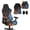 Blue Fire, variant on KUIFORTI Sunflower Cow Gaming Chair Covers Slipcovers Soft Easy to Install Gaming Chair Covers Slipcovers 4Pcs Anti Scratch Pet Resistant Guard for Office and Computer Chairs