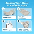 thumbnail image 5 of BugMD Clothes & Pantry Moth Traps (6 Count) – Sticky Glue Pheromone-Based Repellent for Closets, Cabinets & Wardrobes – Non-Toxic - White, 5 of 7