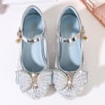 thumbnail image 5 of Otqutp Casual Shoes for Boys Toddler Girls Dress Pumps Glitter Sequins Princess Bowknot Low Heels Party Dance Shoes Rhinestone Sandals, 5 of 5