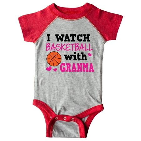

Inktastic I Watch Basketball with Granma Gift Baby Girl Bodysuit