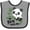 Heather and Black, variant on Inktastic My Yaya Loves Me Cute Panda Boys or Girls Baby Bib
