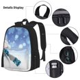 thumbnail image 3 of Balery Christmas Snowman In The Snow Mochila escolar 3 en 1 para niños: mochila resistente con lonchera térmica y estuche para lápices. Mochila escolar para niños y niñas., 3 of 7