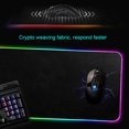 thumbnail image 2 of facefd LED RGB Mouse Pad Cushion Household Professional Player Devices Gaming Equipment Large Computer Mousepad PC Accessory 300*350*4MM, 2 of 5