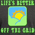 thumbnail image 3 of CafePress - Life's Better Off The Grid Dark T Shirt - Men's Classic Graphic Cotton T-Shirt, 3 of 4