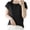 Black, variant on Paiwinds Fashion Women's Casual Solid Color Knit Short Sleeve Round Neck Blouse, Lightweight Knit Cotton for Daily, Summer, and Comfort Wear