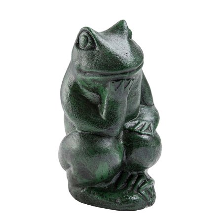 thinking frog statue