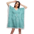 thumbnail image 1 of Moomaya Sortie de Plage Imprimé Kimono Caftan Kaftan Cache-Maillot pour Femmes, 1 of 4