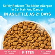 Purine ONE LiveClear Allergen-Reducing Dry Kitten Food Formula with Real Chicken as the Number One Ingredient, 2.8 lb Bag