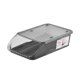 thumbnail image 2 of Organizador de huevos para refrigerador con diseño autoenrollable, contenedor apilable de 2 capas con capacidad para 24 huevos, bandeja dispensadora de plástico transparente y contenedor en blanco,, 2 of 7