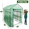 thumbnail image 2 of Huisuilinss Mini Walk-in Greenhouse With Roll-Up Zipper Door,Portable Green House,3-Tier 6 Shelves Garden Hot House For Indoor Outdoor Patio Backyard For Herbs Flowers Plant, 2 of 6