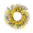 thumbnail image 1 of Corona de flores amarillas, corona de primavera y verano, corona artificial colgante para puerta principal, granja, vacaciones, celebración, boda, 1 of 9