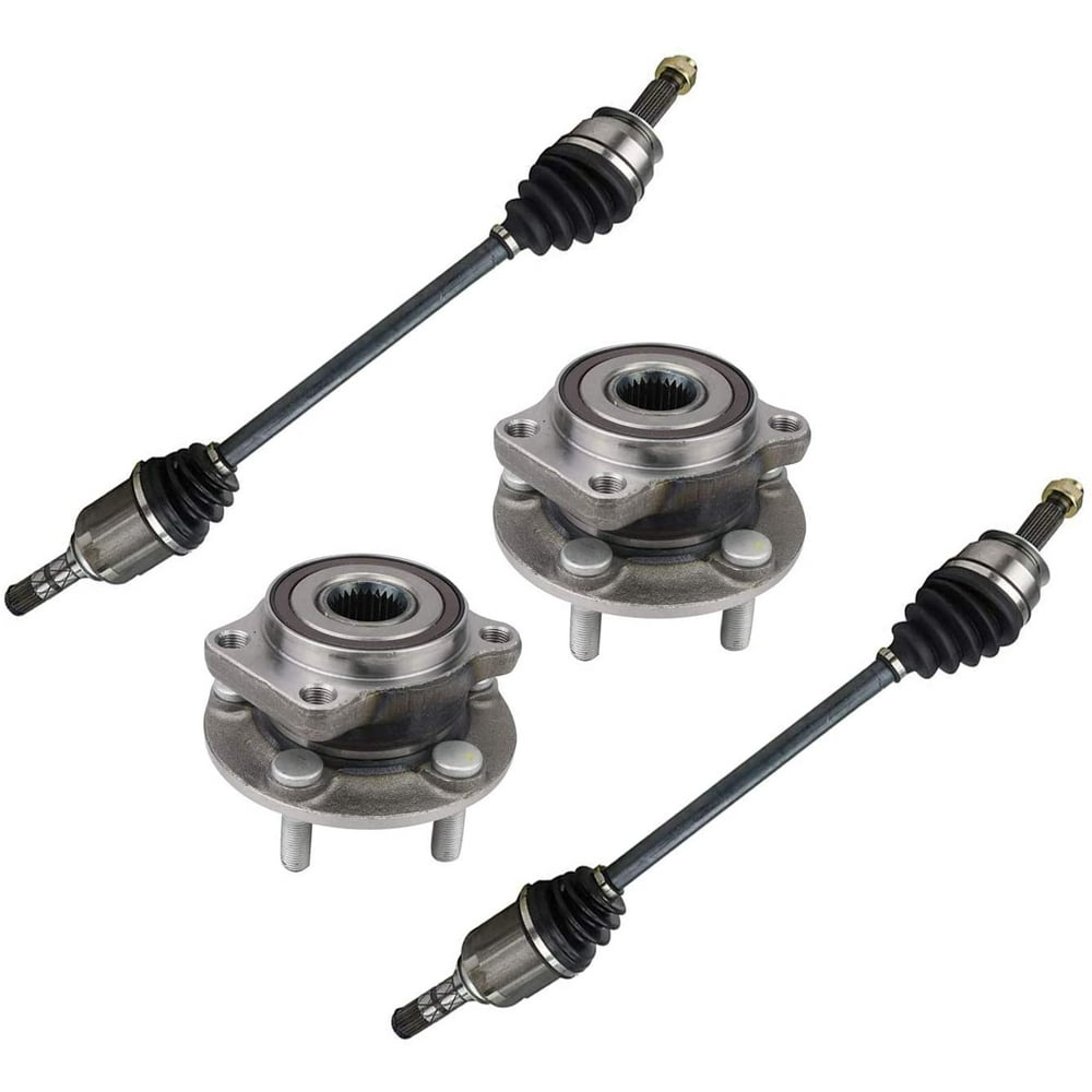 4pc Front Cv Axle Drive Shafts And Wheel Hub Bearing Assemblies For 2009 2013 Subaru Forester