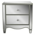 thumbnail image 4 of FOA Gavvi Glam 3-Piece Silver Wood Bedroom Set - Cal King + Nightstand + Dresser, 4 of 12