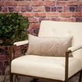 thumbnail image 3 of Parkland Collection Reta Transitional Quilted Taupe Throw Pillow, 3 of 7