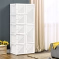 thumbnail image 2 of HOMCOM Organisateur Pliable pour Garde-Robe et Placard avec Rangement, Blanc, 2 of 10