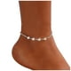 thumbnail image 2 of Tobilleras para mujer, tobilleras de moda de verano para mujer, tobillera con corazón de melocotón, pulsera, joyería para pies de playa para mujeres y niñas, tobillera de aleación., 2 of 5