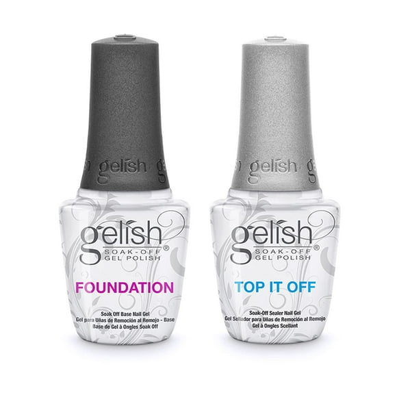 Kit de gel para uñas Gelish Dynamic Duo, capa superior y base, 15 ml