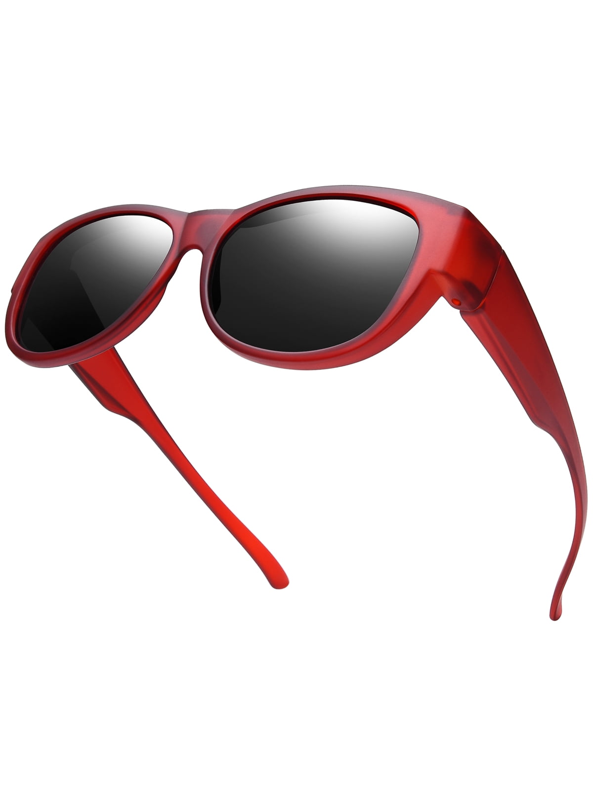 TINHAO Fit Over Glasses Sunglasses for Women Men, Cat Eye Sunglasses