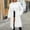 White, variant on Faux Fur Coats for Women Lapel Collar Open Front Fuzzy Winter Jacket Long Winter Coats for Women