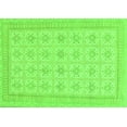 thumbnail image 1 of Ahgly Company Indoor Rectangle Abstract Green Modern Area Rugs, 2' x 4', 1 of 4
