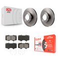 thumbnail image 1 of Transit Auto Front Disc Brake Rotors and Semi-Metallic Pads Kit for Car Toyota 4Runner Lexus GX470 K8S-100418, 1 of 11