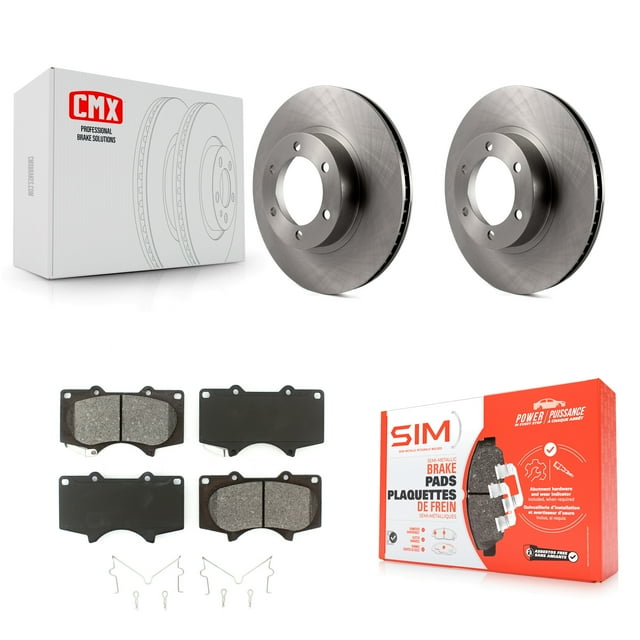 Transit Auto Front Disc Brake Rotors and Semi-Metallic Pads Kit for Car Toyota 4Runner Lexus GX470 K8S-100418