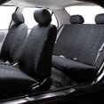 thumbnail image 4 of FH Group Travel Master 3 Row Seat Covers Set for 7 Seaters Van SUV Full 3 Row Seat Covers Solid Black, 4 of 5