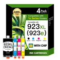 thumbnail image 1 of Cartuchos de tinta VICTONER 923XL, paquete de 4, negro, cian y magenta, 1 of 8