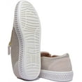 thumbnail image 4 of Geox Leelu Women's Synthetic Leather Slip On Sneakers With Side Zip In Cream Size 7, 4 of 6