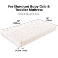 thumbnail image 2 of Little Grape Land Muslin Crib Sheets 2 Pack, 100% Cotton Fitted Baby Mattress Sheets for Boys & Girls, Soft Breathable Neutral Nursery Bedding, Standard Crib Size 52"x28", Flower, 2 of 7