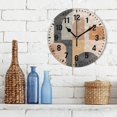 thumbnail image 3 of Yayeee 10" Wall Clock Battery Operated Quartz Round Silent Non-Ticking Home Decor,Abstract Shapes, 3 of 6
