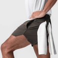 thumbnail image 4 of pstuiky Pantalones cortos para hombre, Pantalones cortos deportivos informales para hombre, de secado rápido, de malla, con cremallera, bolsillo y cordón. Pantalones cortos cargo, 4 of 7