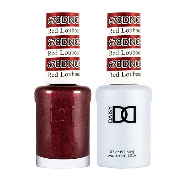 DND Nail Polish Gel & Matching Lacquer Set - 678 RED LUBOUTIN