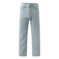 thumbnail image 5 of Men Casual Fashion Loose Plus Size Jeans Street Wide Leg Trousers Pants, 5 of 8