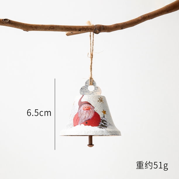 Adornos navideños de metal para árbol de Navidad, muñecos de Papá Noel, alces, muñecos colgantes, juguetes para fiestas, regalos nuevos